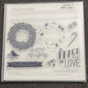 Holiday Clear Stamp Set with Festive Designs